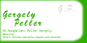 gergely peller business card